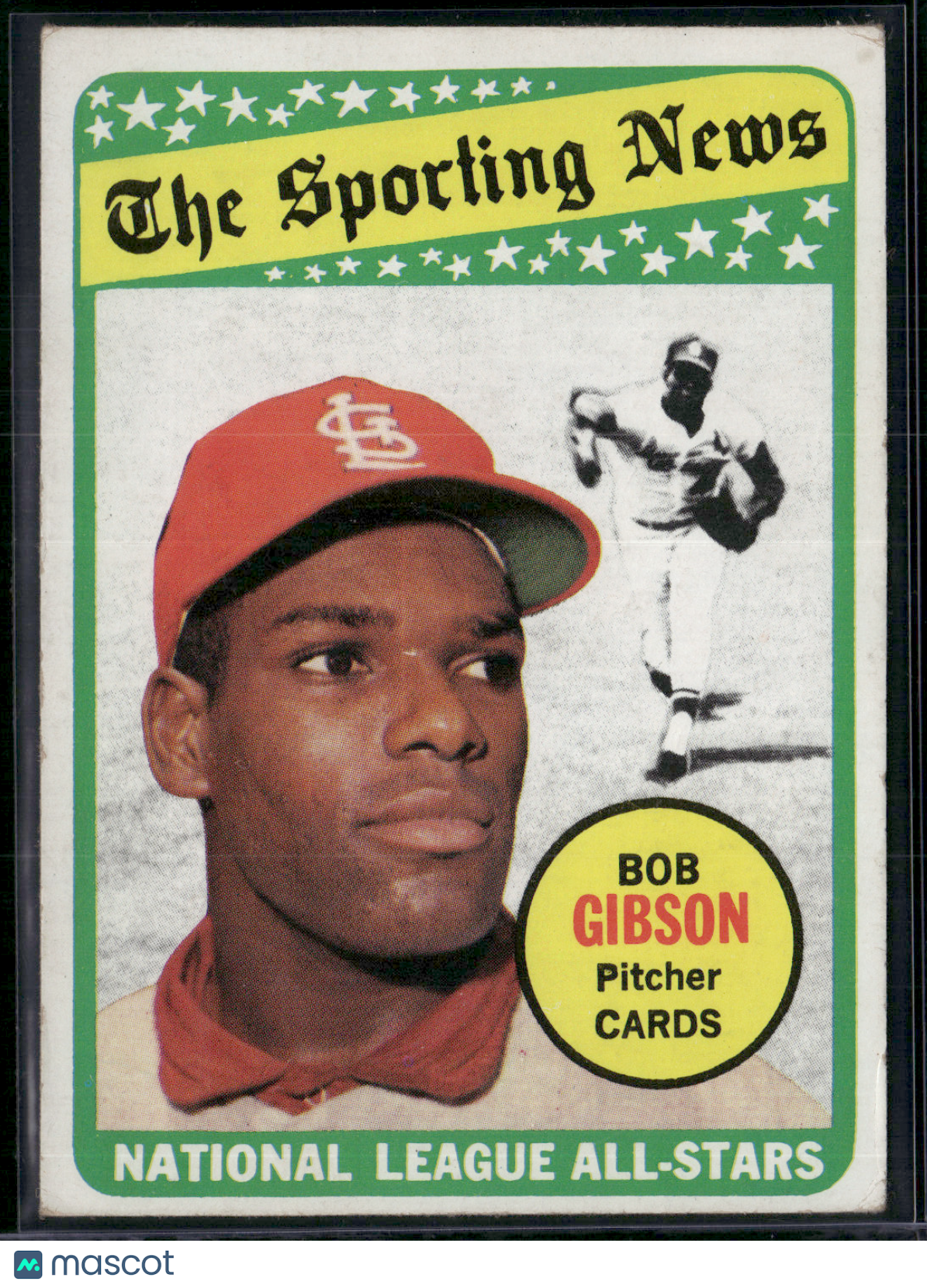 1969 Topps BOB GIBSON #432 NL All Star