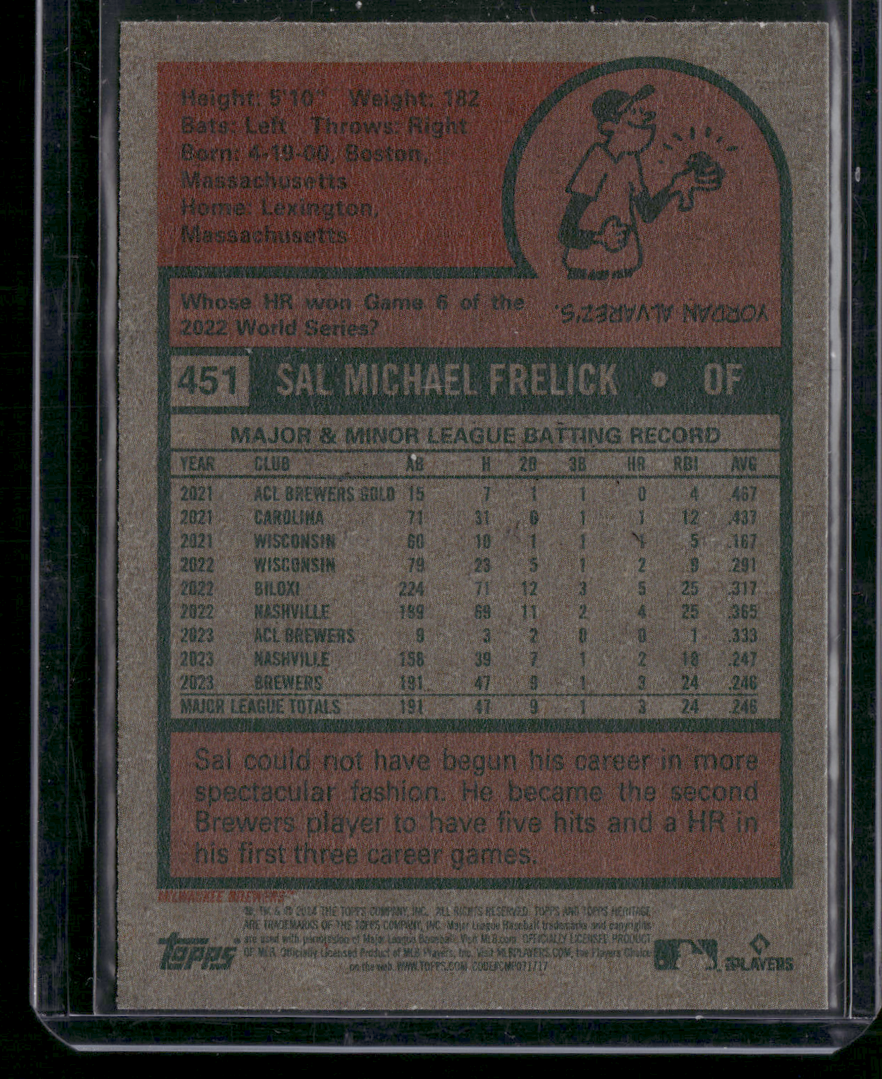 2024 Heritage SAL FRELICK RC #451