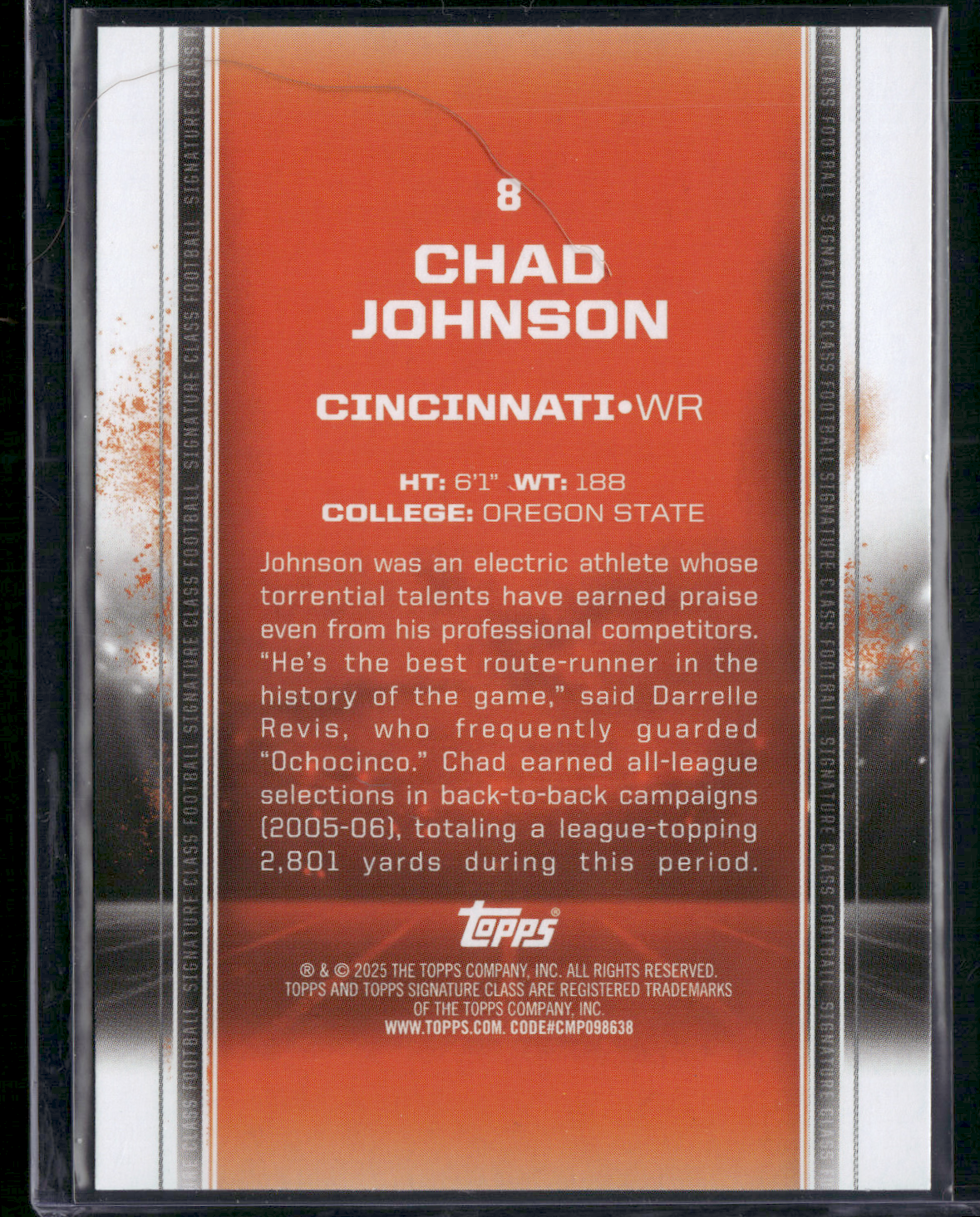 2024 Topps Signature Class CHAD JOHNSON #8
