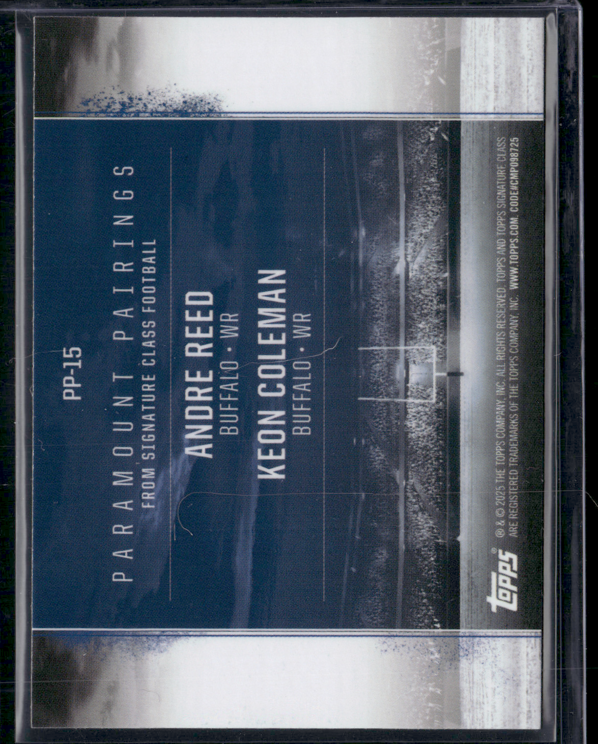 2024 Topps Signature Class ANDRE REED/KEON COLEMAN #PP-15 PARAMOUNT PAIRINGS