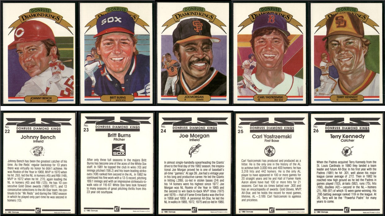 1983 Donruss DIAMOND KINGS NEAR COMPLETE 25/26 Cards #14 (VG-VG/EX)