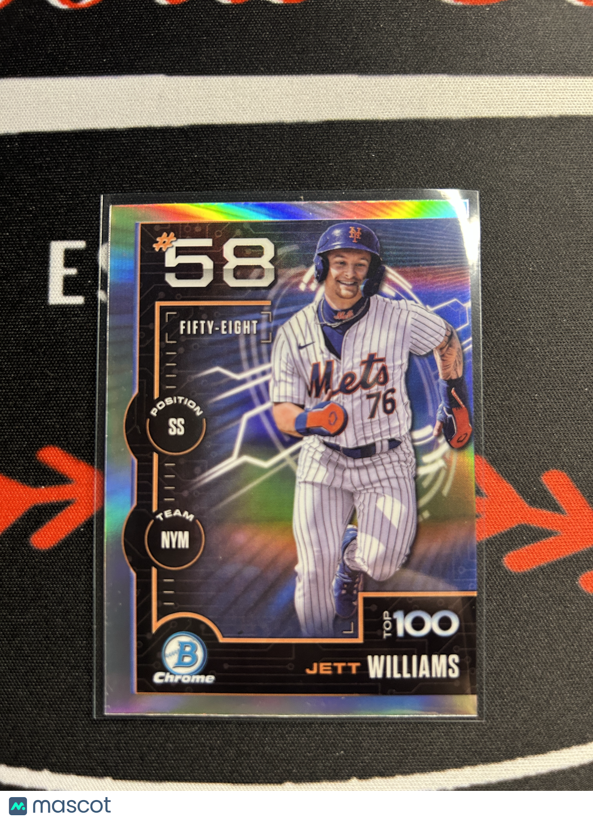 2025 Bowman JETT WILLIAMS #BTP-58 Top 100 Chrome