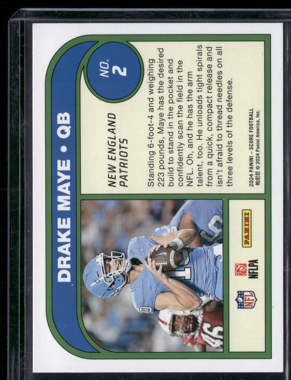 2024 Score DRAKE MAYE RC #2