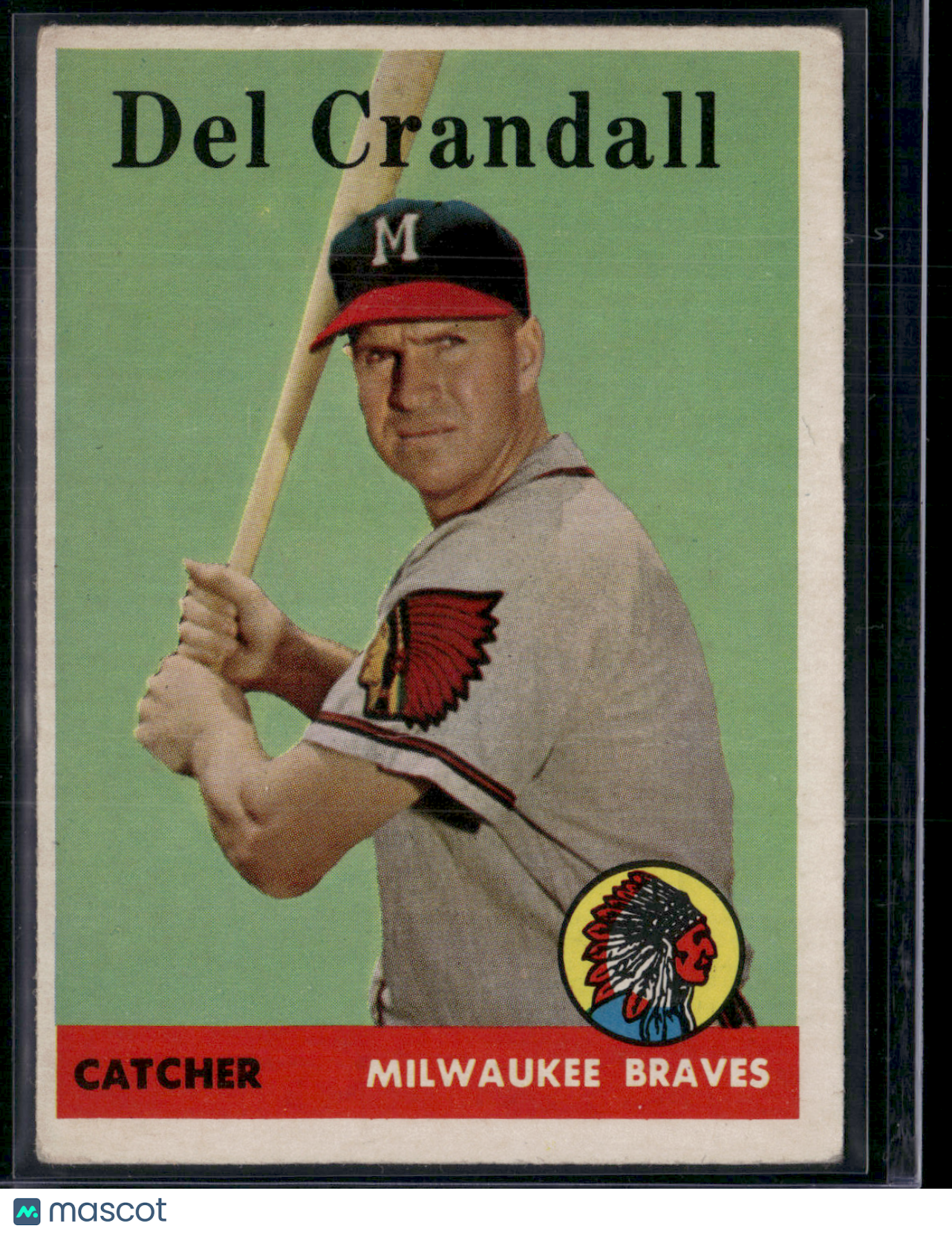 1958 Topps DEL CRANDALL #390