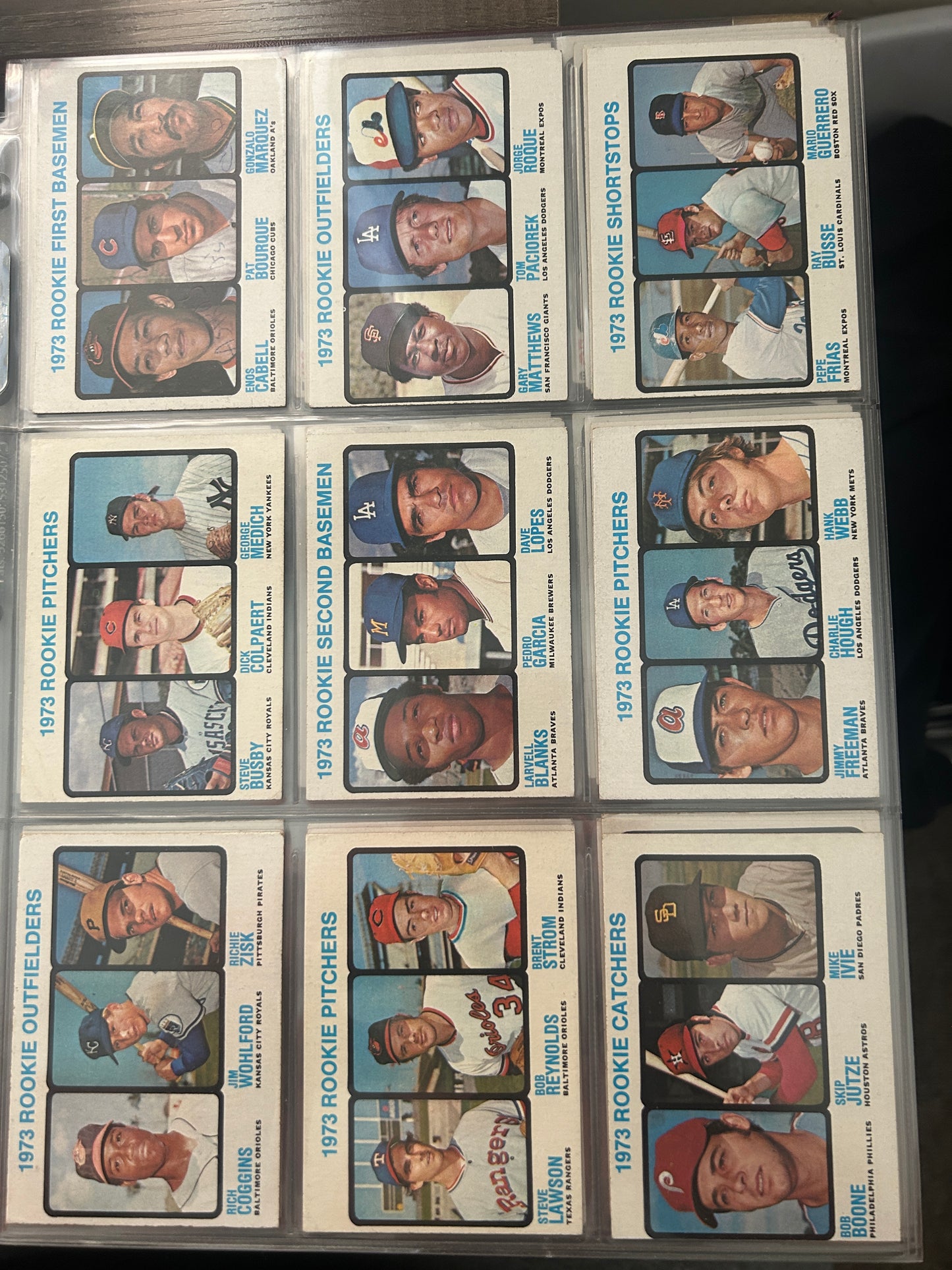 1973 Topps Baseball Incomplete Set (329 Cards) with Binder