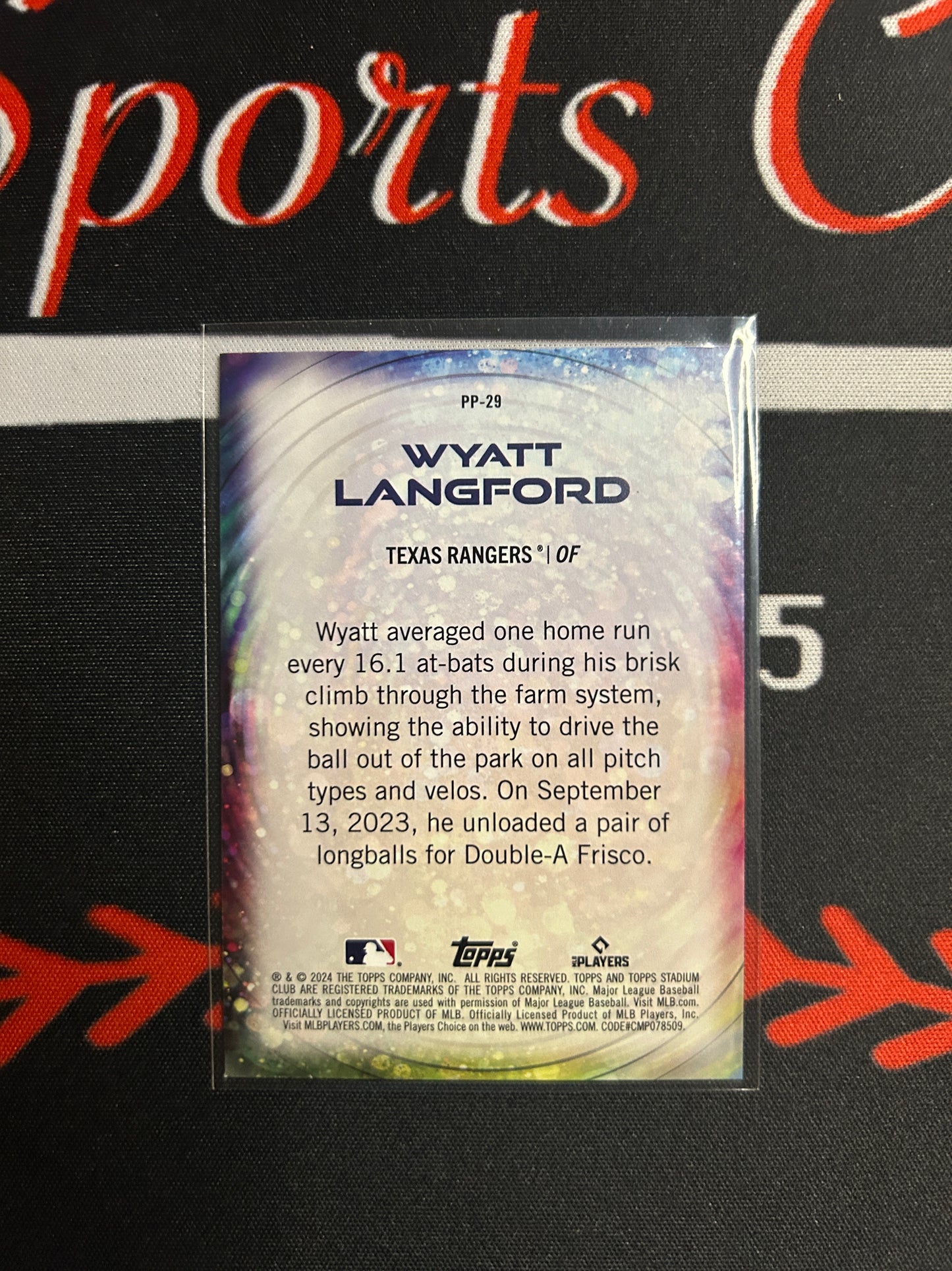 2024 Stadium Club WYATT LANGFORD RC #PP-29 Power Packed