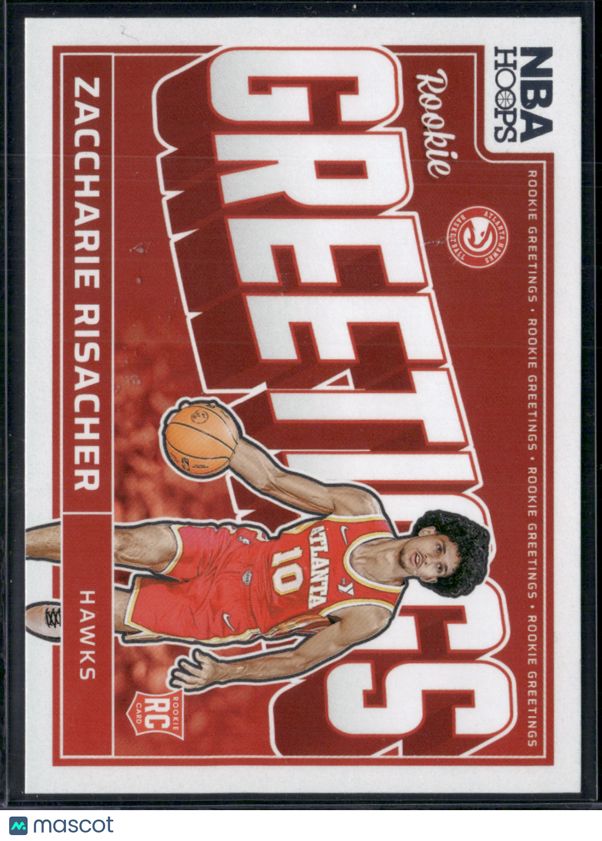 2024 NBA Hoops ZACCHARIE RISACHER #15 Rookie Greetings