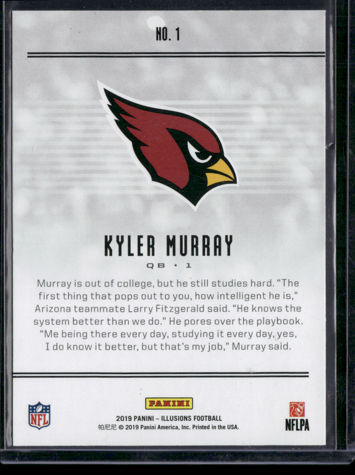 2019 Illusions KYLER MURRAY RC #1