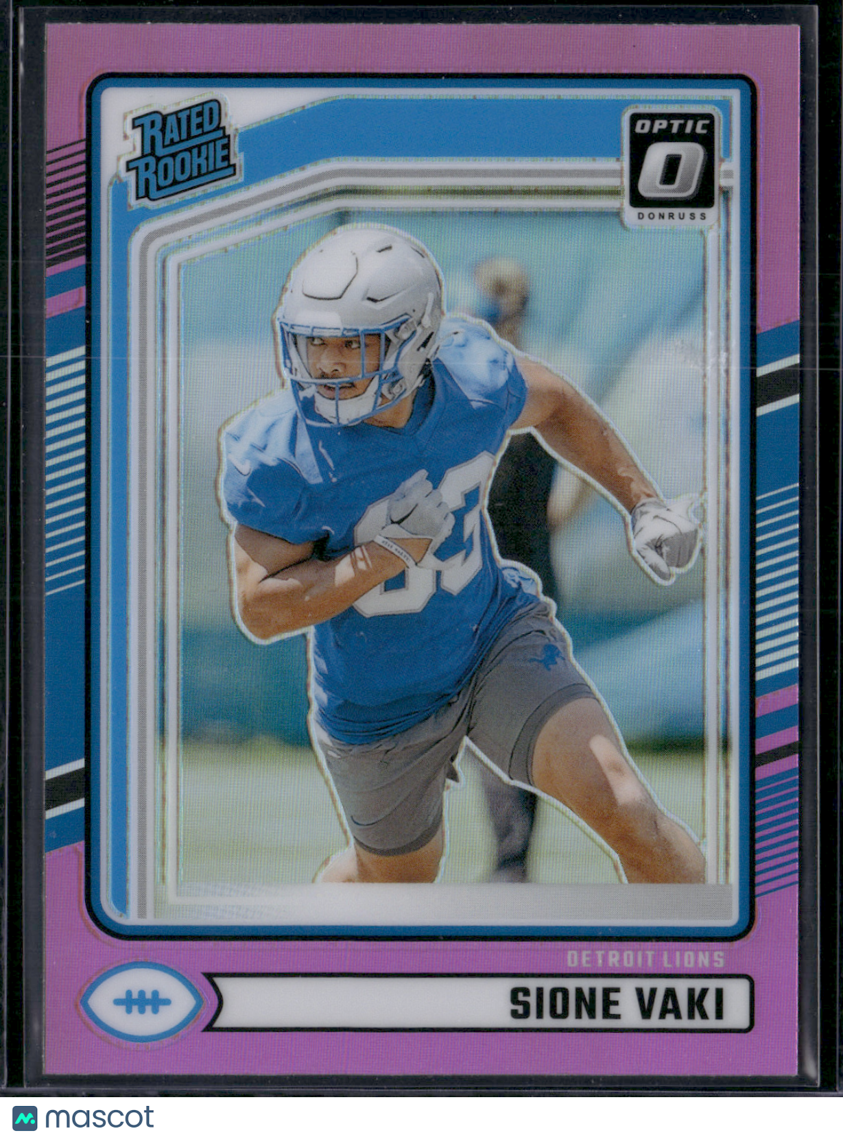 2024 Donruss Football SIONE VAKI #332 Optic Preview Pink Prizm Rookie RC