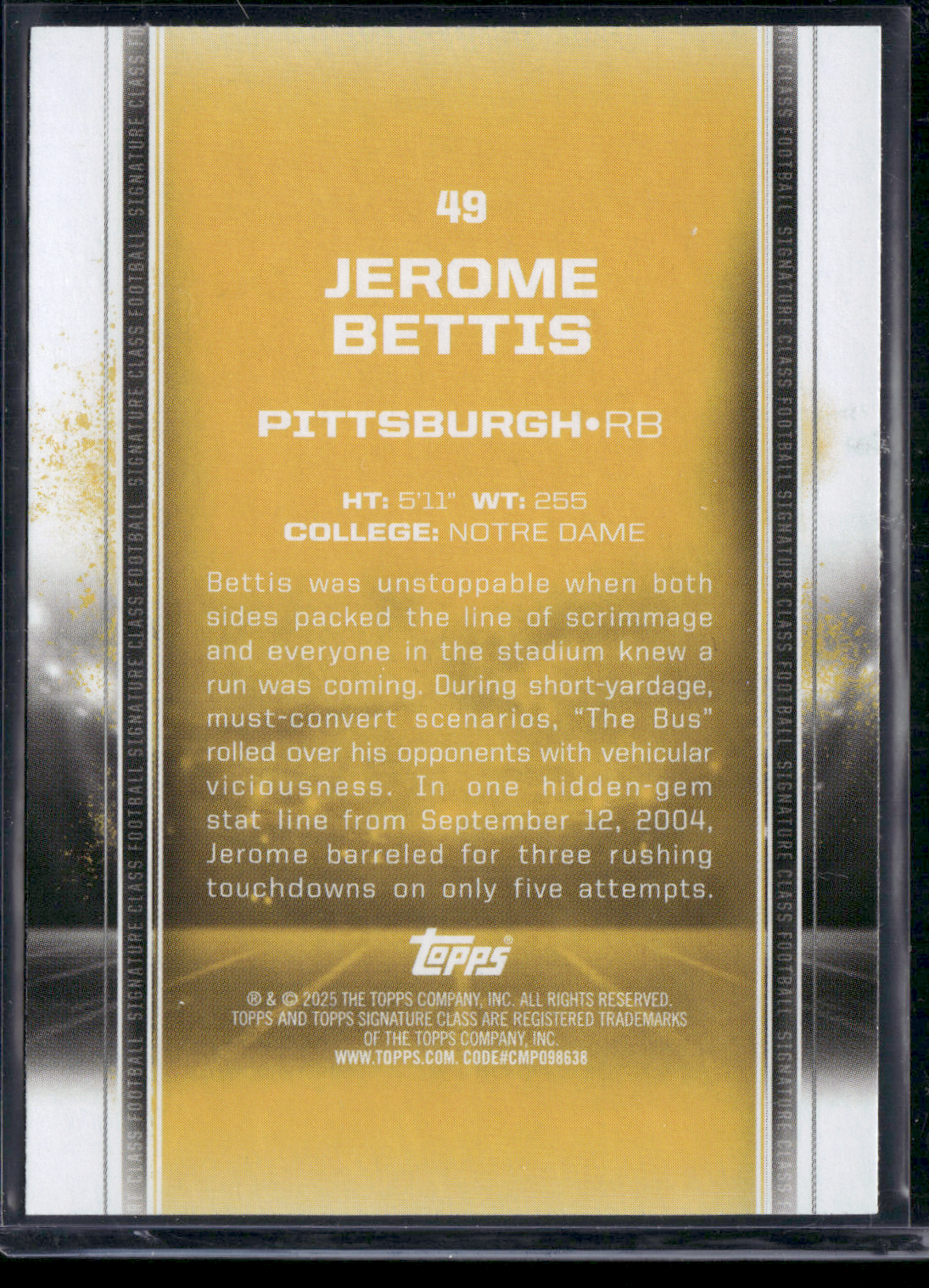 2024 Topps Signature Class JEROME BETTIS #49