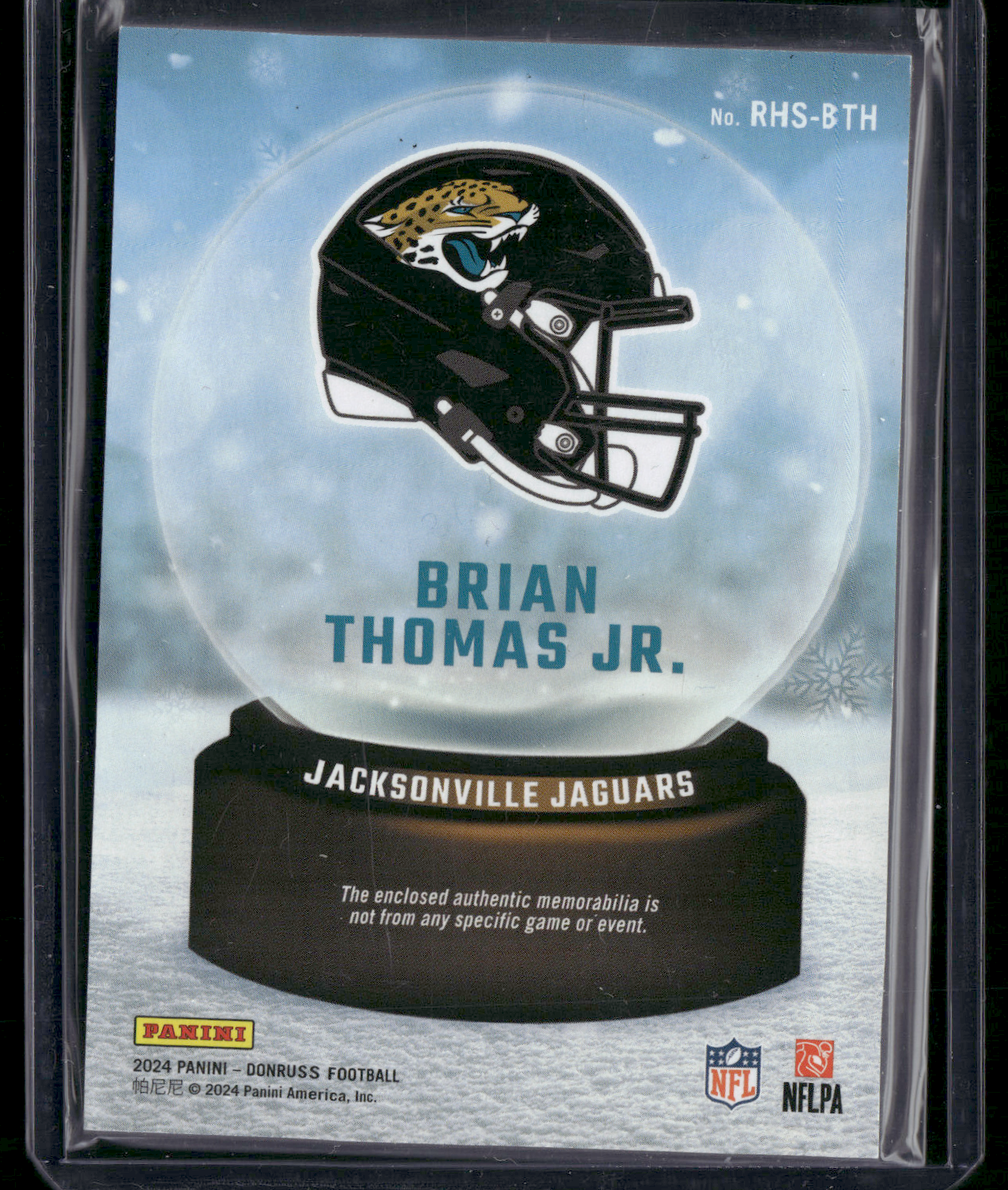 2024 Donruss BRIAN THOMAS JR. #RHS-BTH Rookie Sweaters Rookie RC