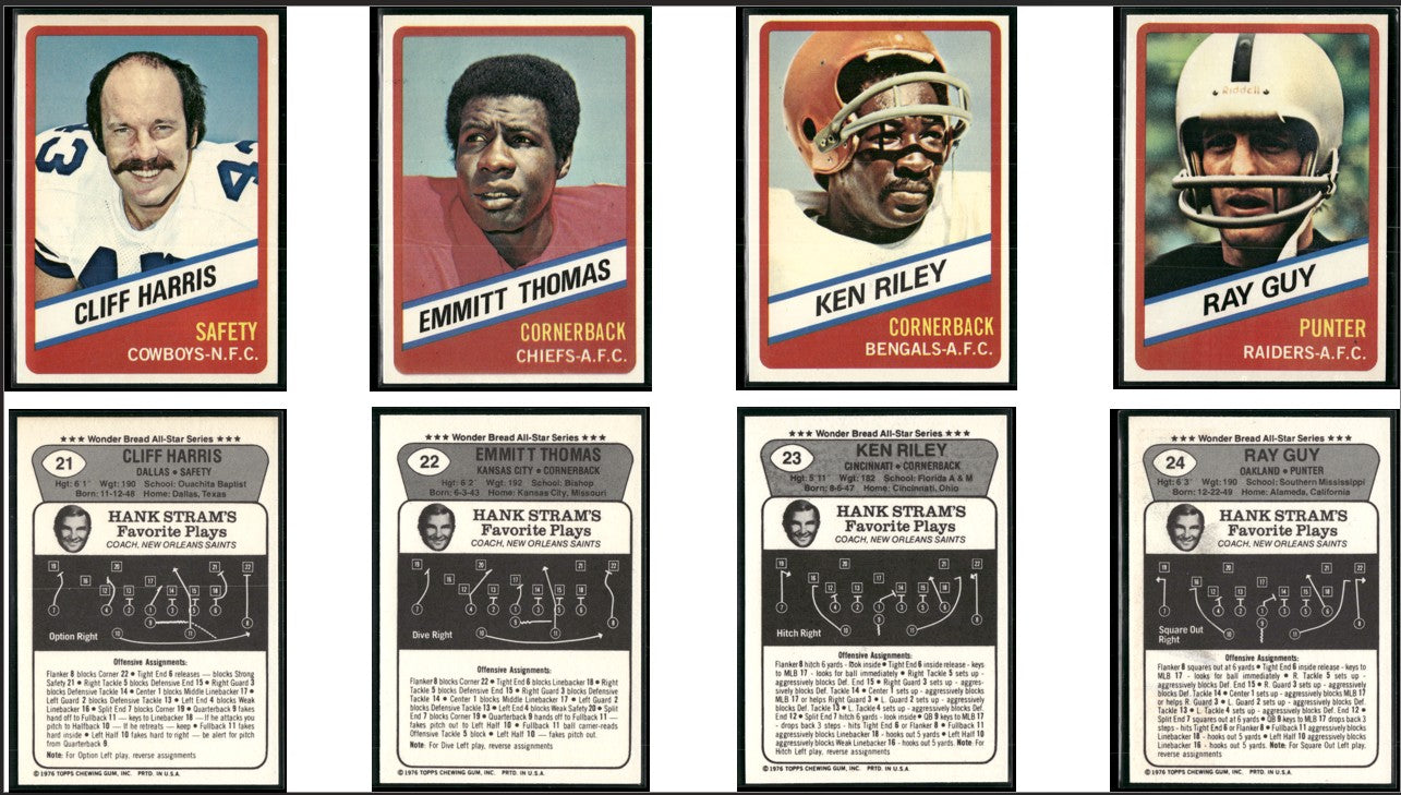 1976 Wonder Bread COMPLETE SET 24/24 Cards (EX-NM)