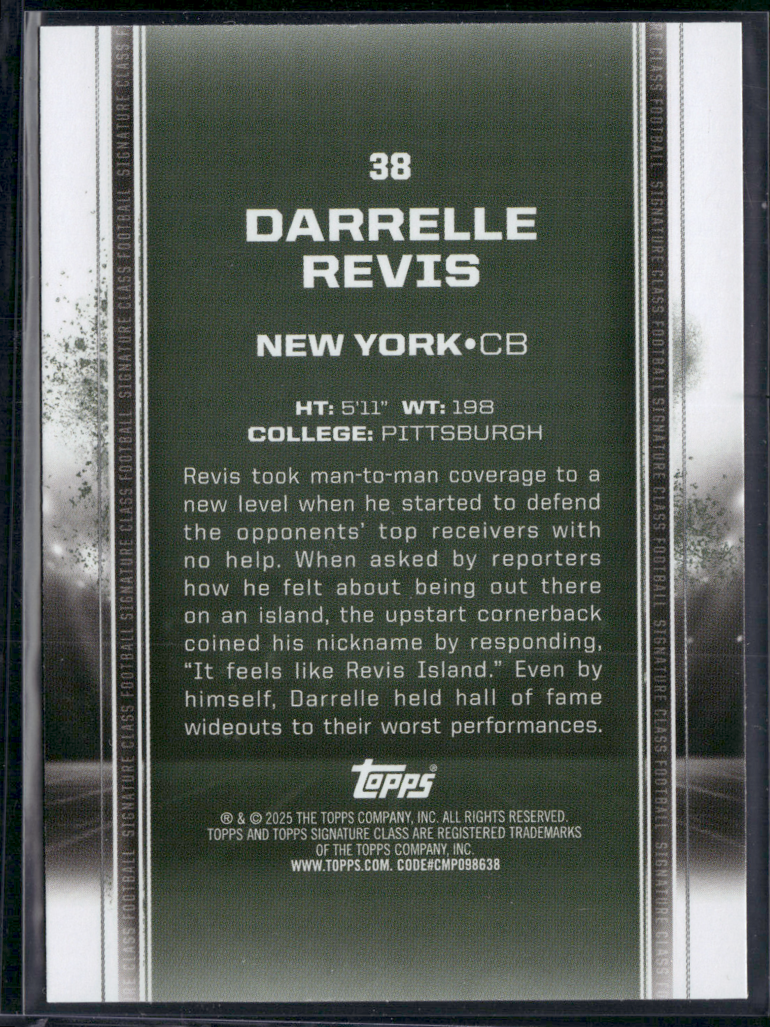 2024 Topps Signature Class DARRELLE REVIS #38