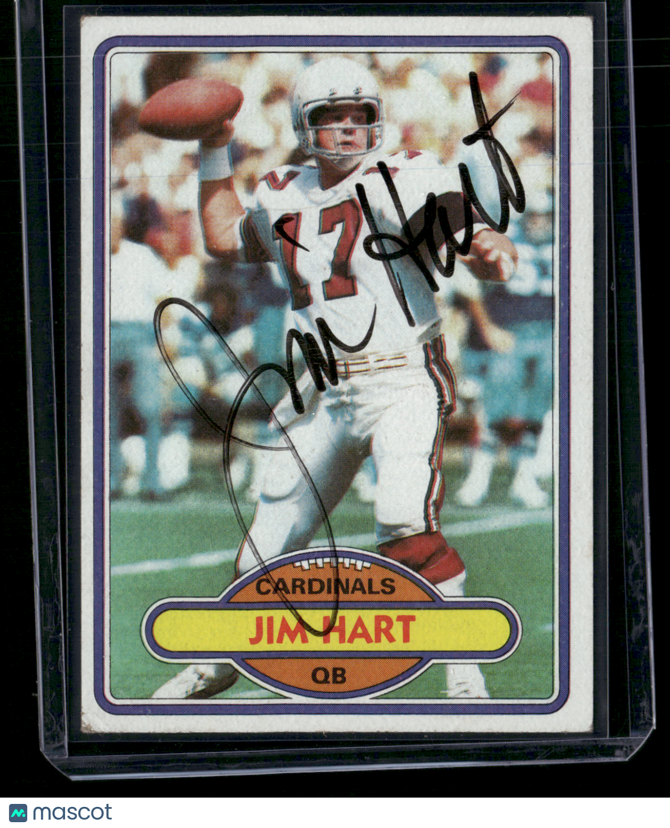 1980 Topps JIM HART #253 Autographed Auto not authenticated (VG)
