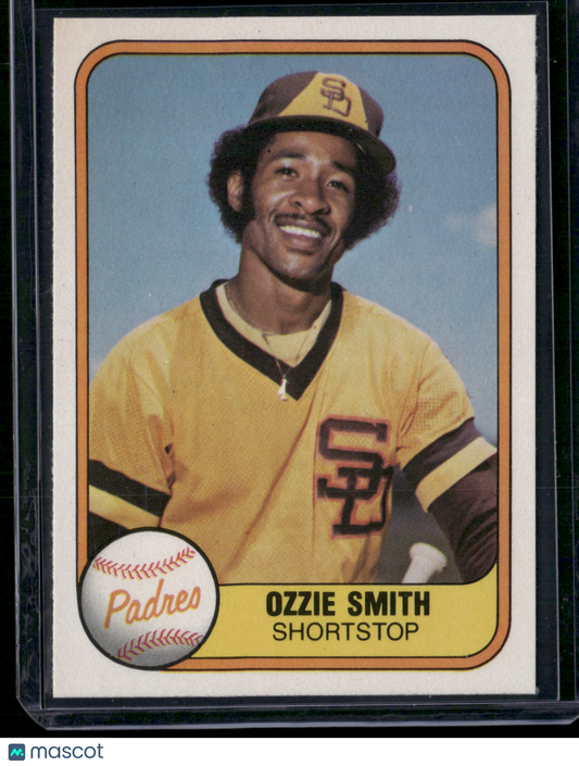 1981 Fleer OZZIE SMITH #488 (EX/MT)