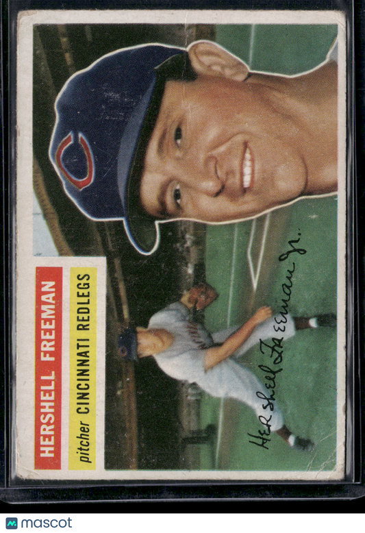 1956 Topps HERSHELL FREEMAN #242 Wrinkling