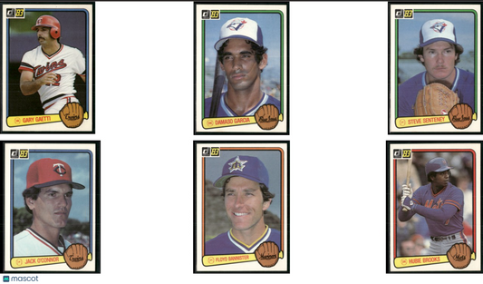 1983 Donruss 6 - CARDLOT Gary Gaetti/Hubie Brooks (NM)