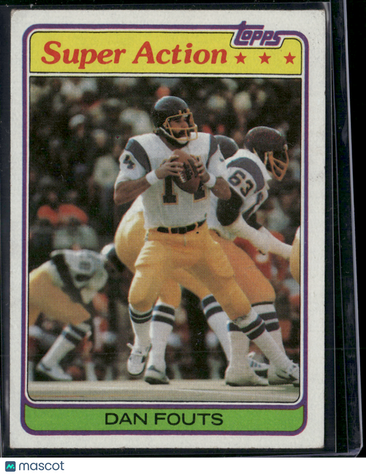 1981 Topps DAN FOUTS #153 Super Action (VG/EX)