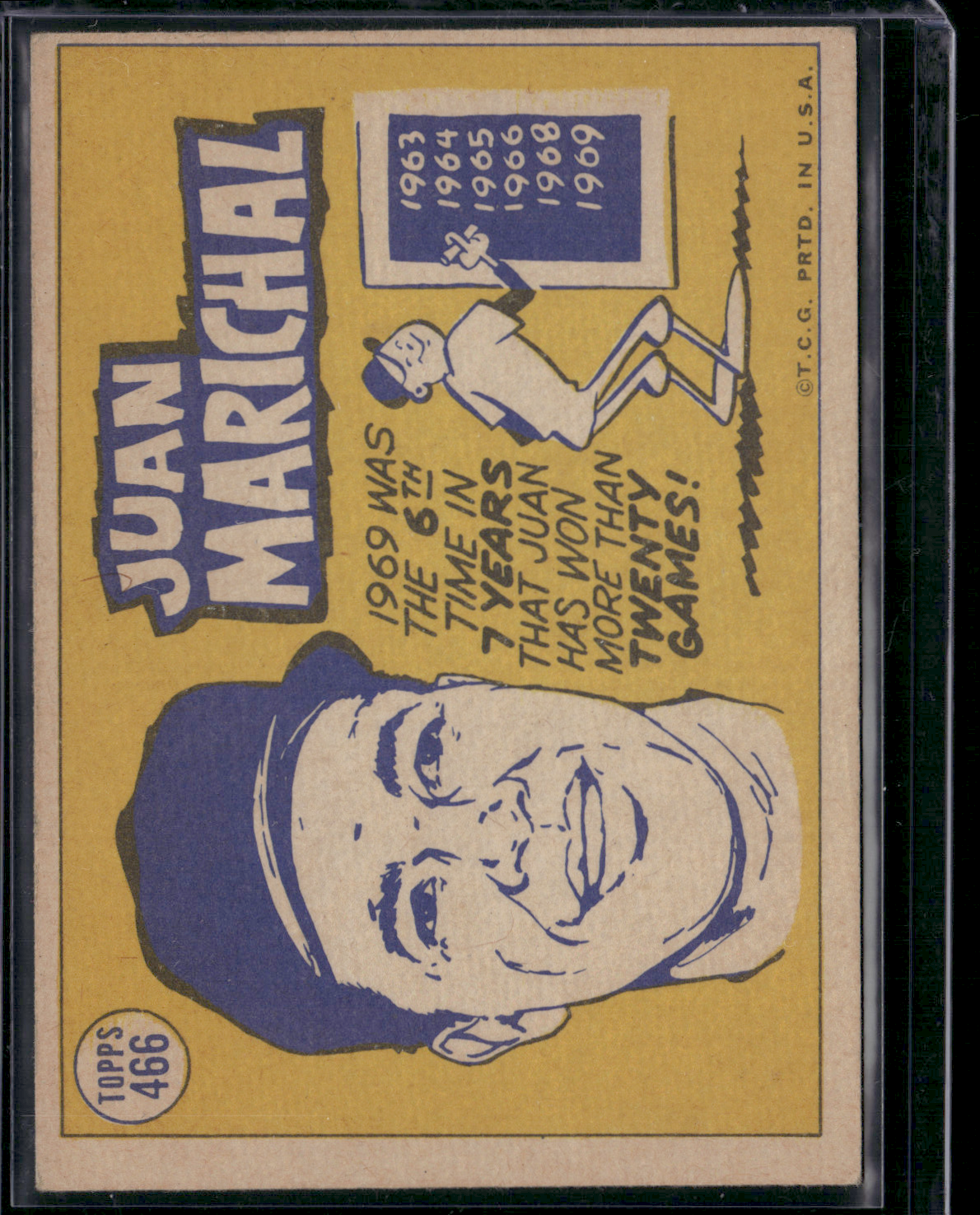 1970 Topps JUAN MARICHAL #466 NL All Star