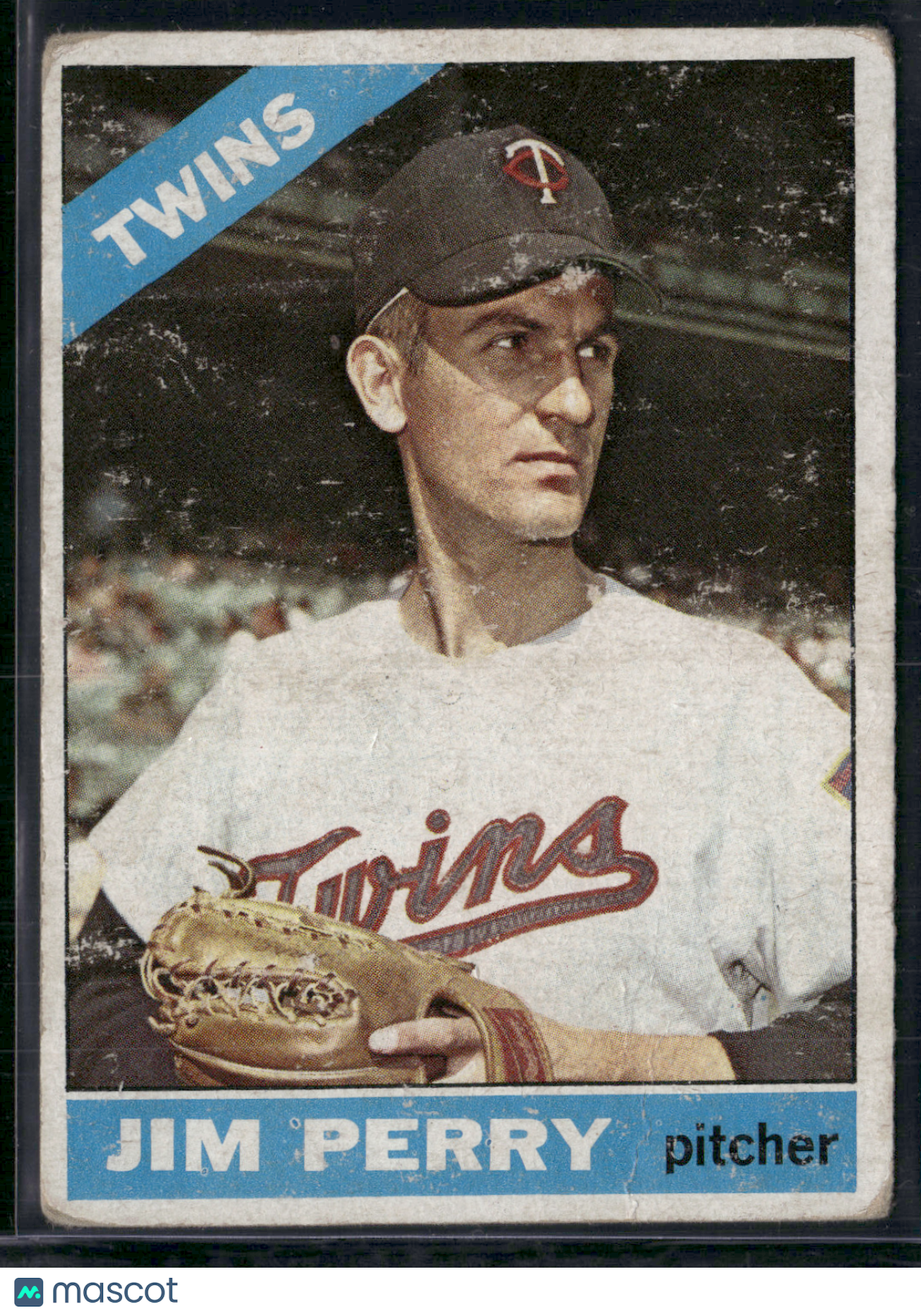 1966 Topps JIM PERRY #283 Toning (Good)