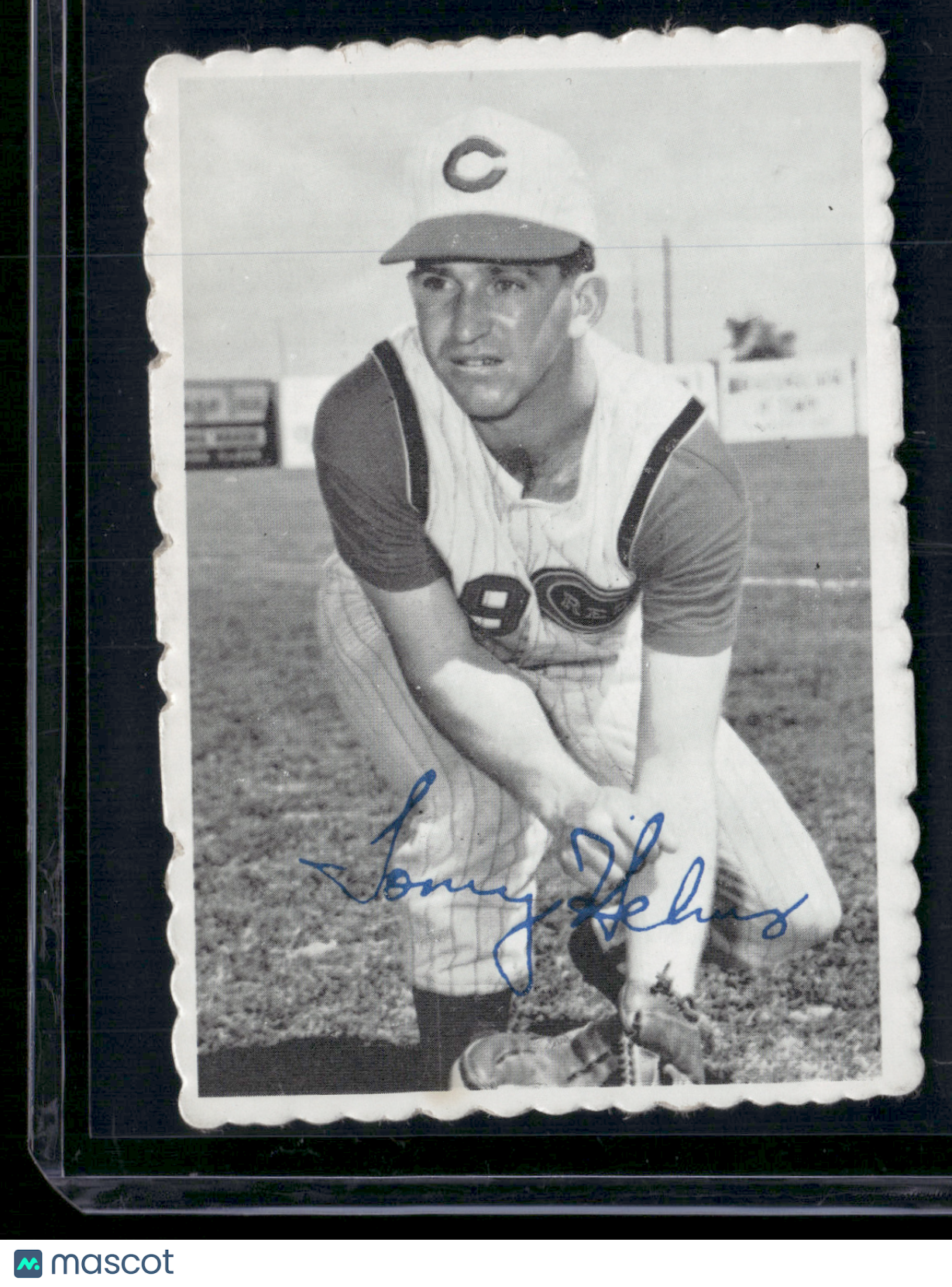 1969 Deckle TOMMY HELMS #20 Light Scratch Wrinkle (VG)