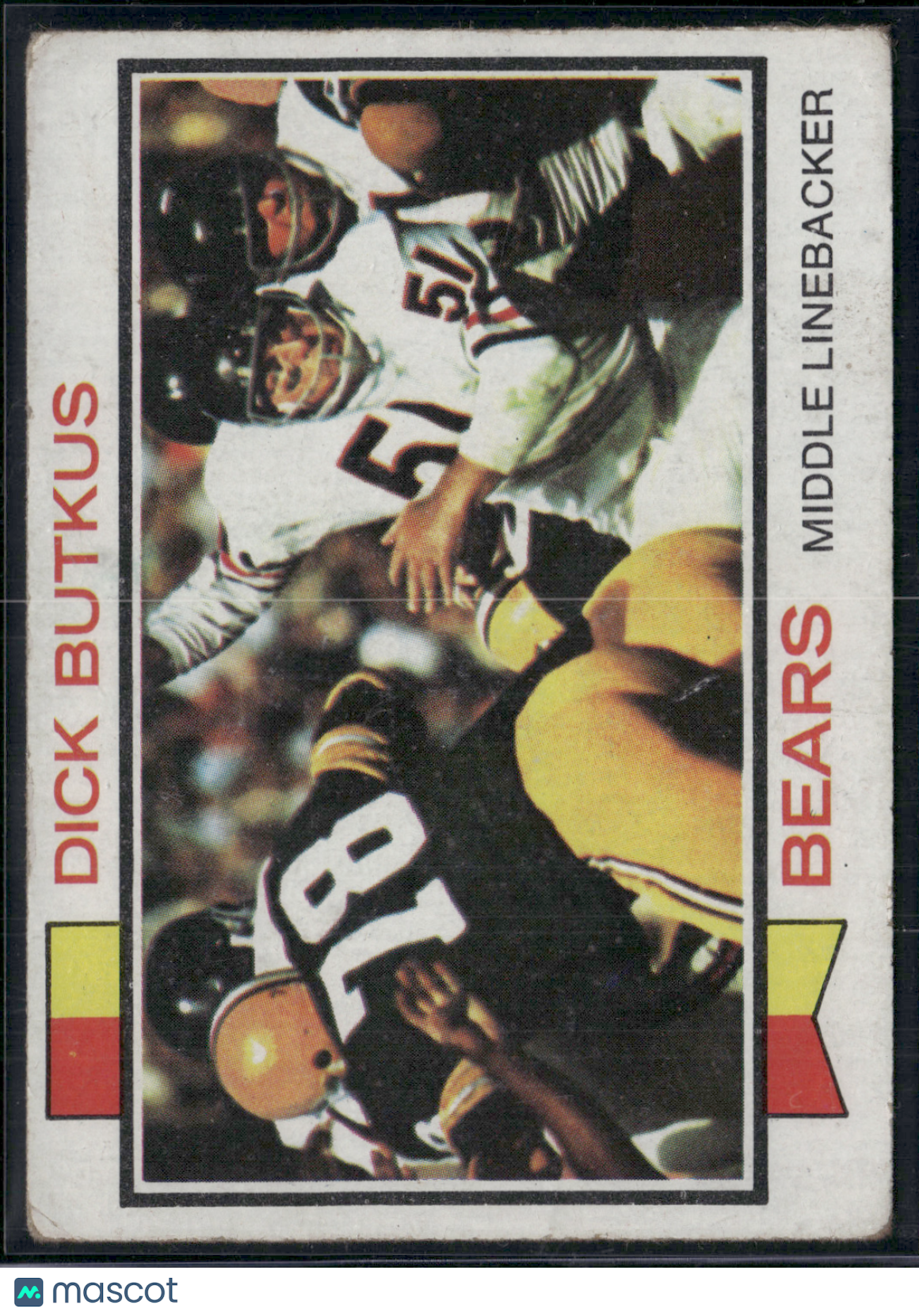 1973 Topps DICK BUTKUS #300 Grain Raise (VG-VG/EX)