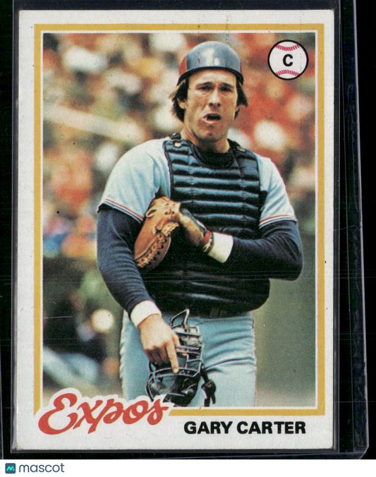1978 Topps GARY CARTER #120 Stain on Back Light Scratch (EX)