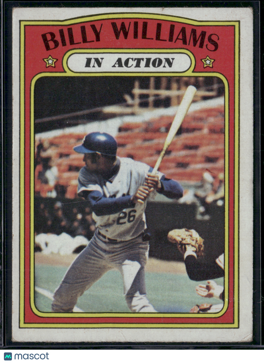 1972 Topps BILLY WILLIAMS #440 IN ACTION
