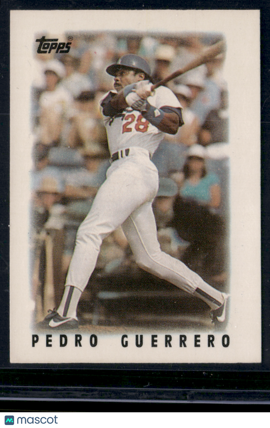 1986 Mini PEDRO GUERRERO #44 (VG/EX-EX)