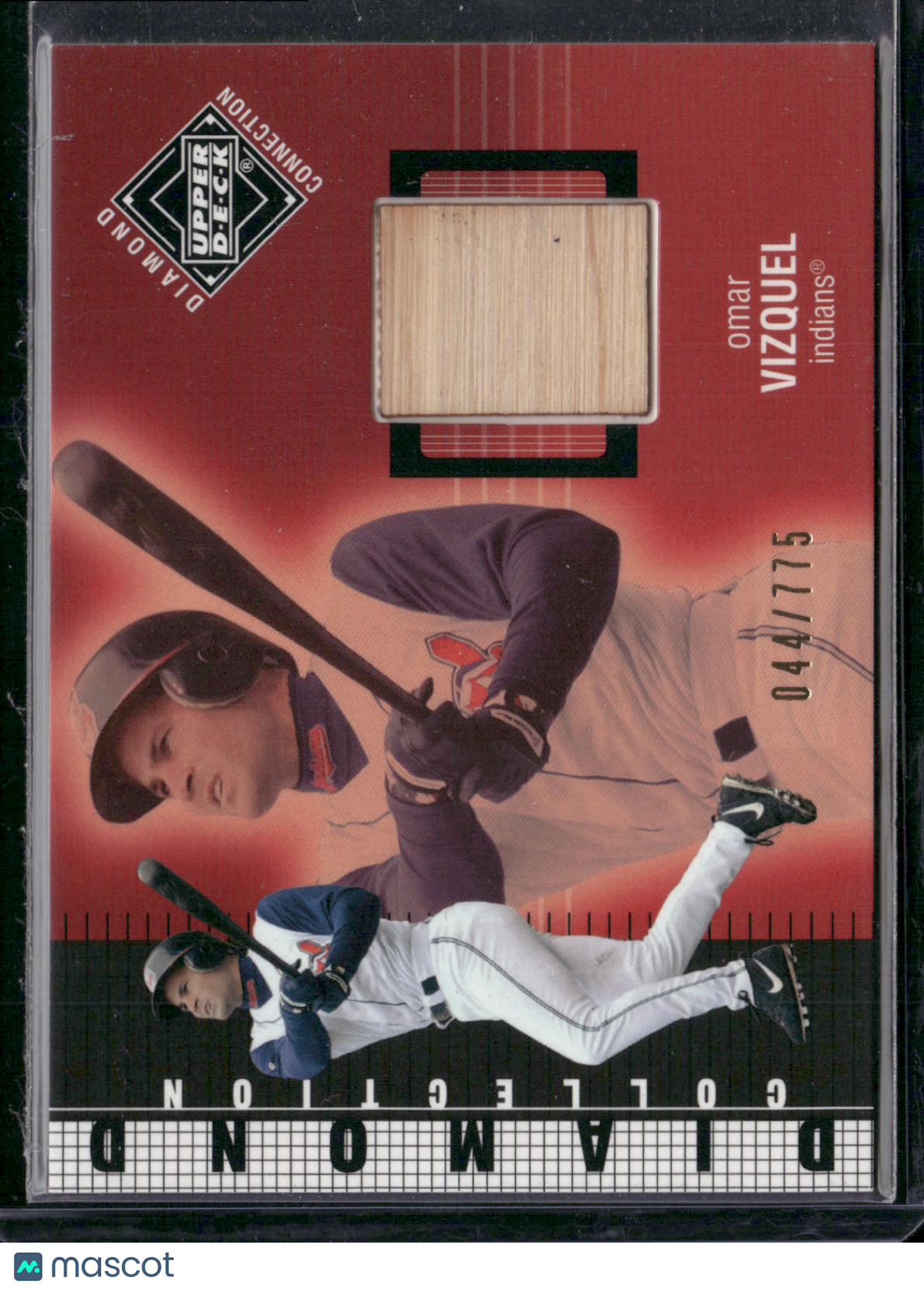 2002 Upper Deck OMAR VIZQUEL #562 Diamond Collection 44/775 (NM)
