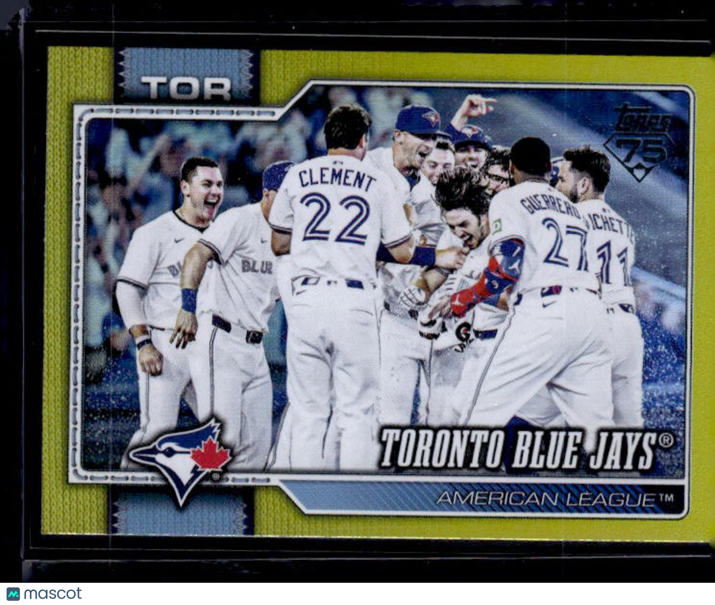 2026 Topps Series 1 TORONTO BLUE JAYS #113 Yellow 85/399