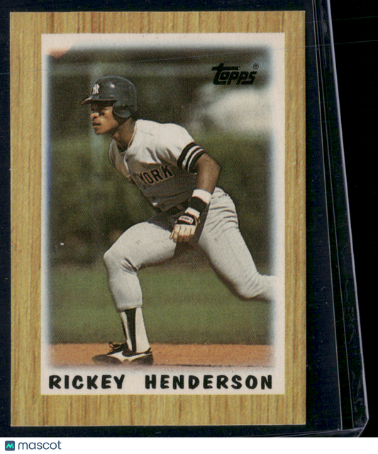 1987 Topps Mini RICKEY HENDERSON #64 (NM)
