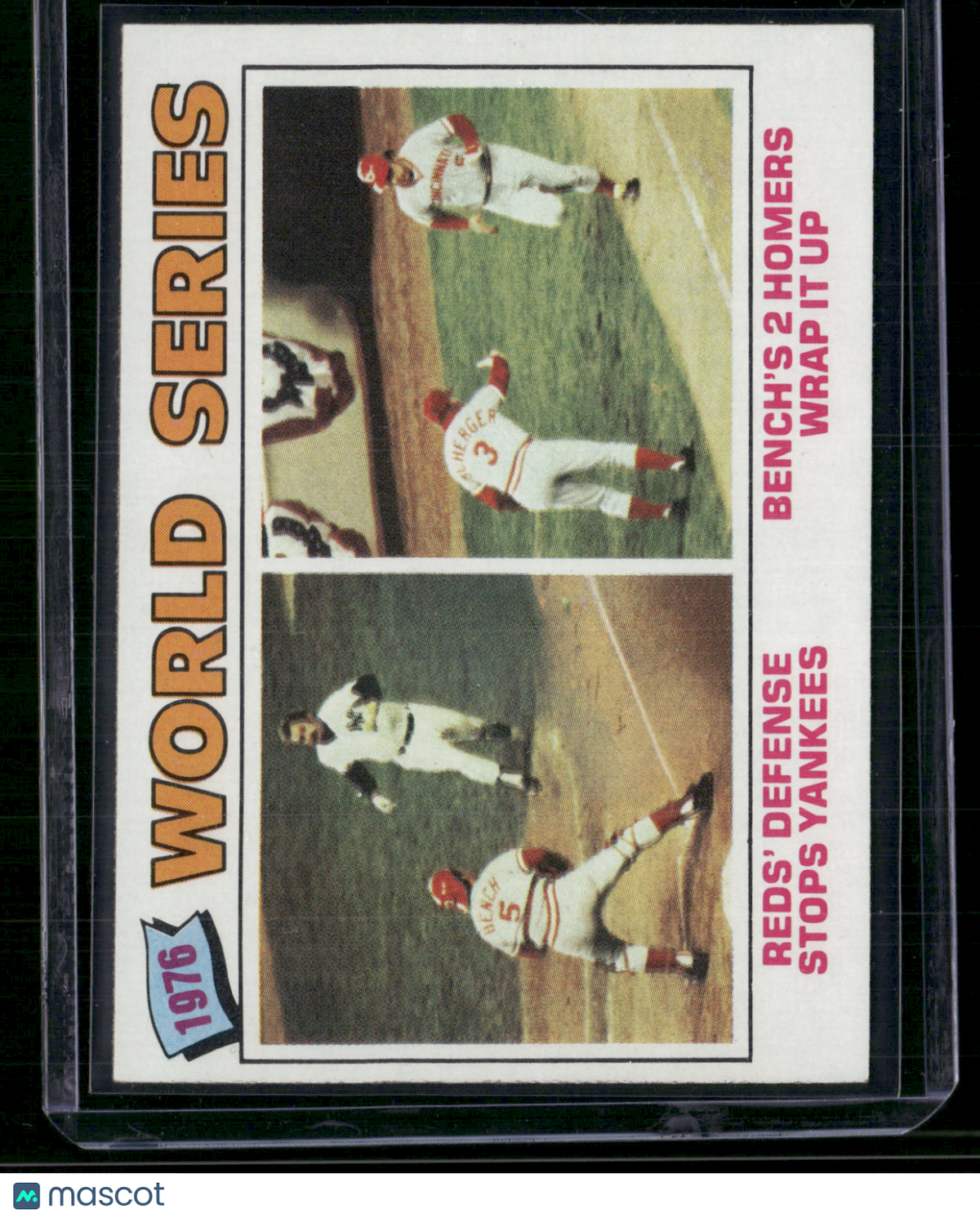 1977 Topps JOHNNY BENCH #412 1976 World Series (EX/MT)