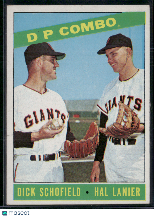 1964 Topps DICK SCHOFIELD/HAL LANIER #156 D.P. Combo