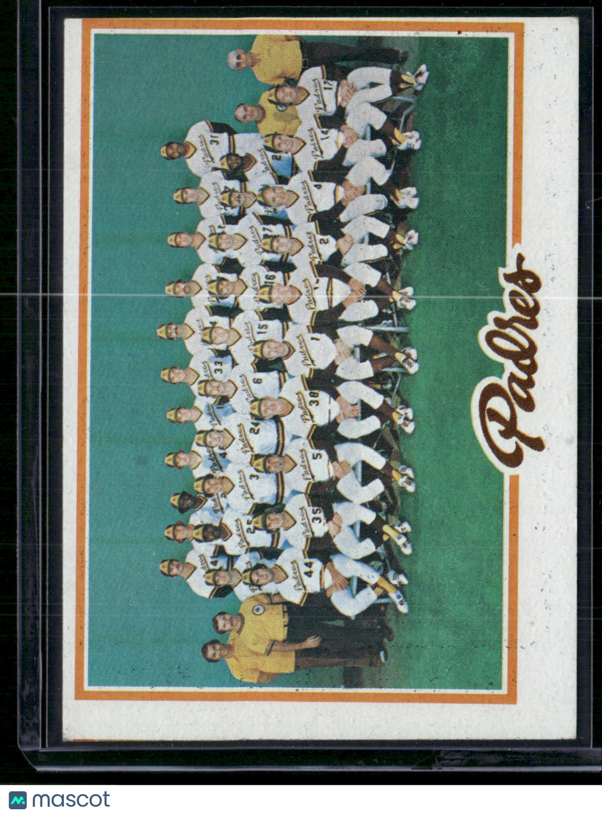 1978 Topps SAN DIEGO PADRES #192 Print Snow (EX)
