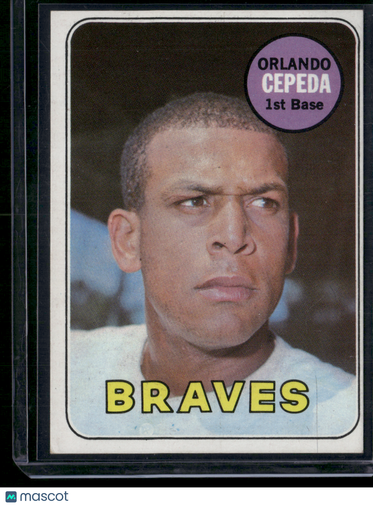 1969 Topps ORLANDO CEPEDA #385 Print Line (VG/EX)