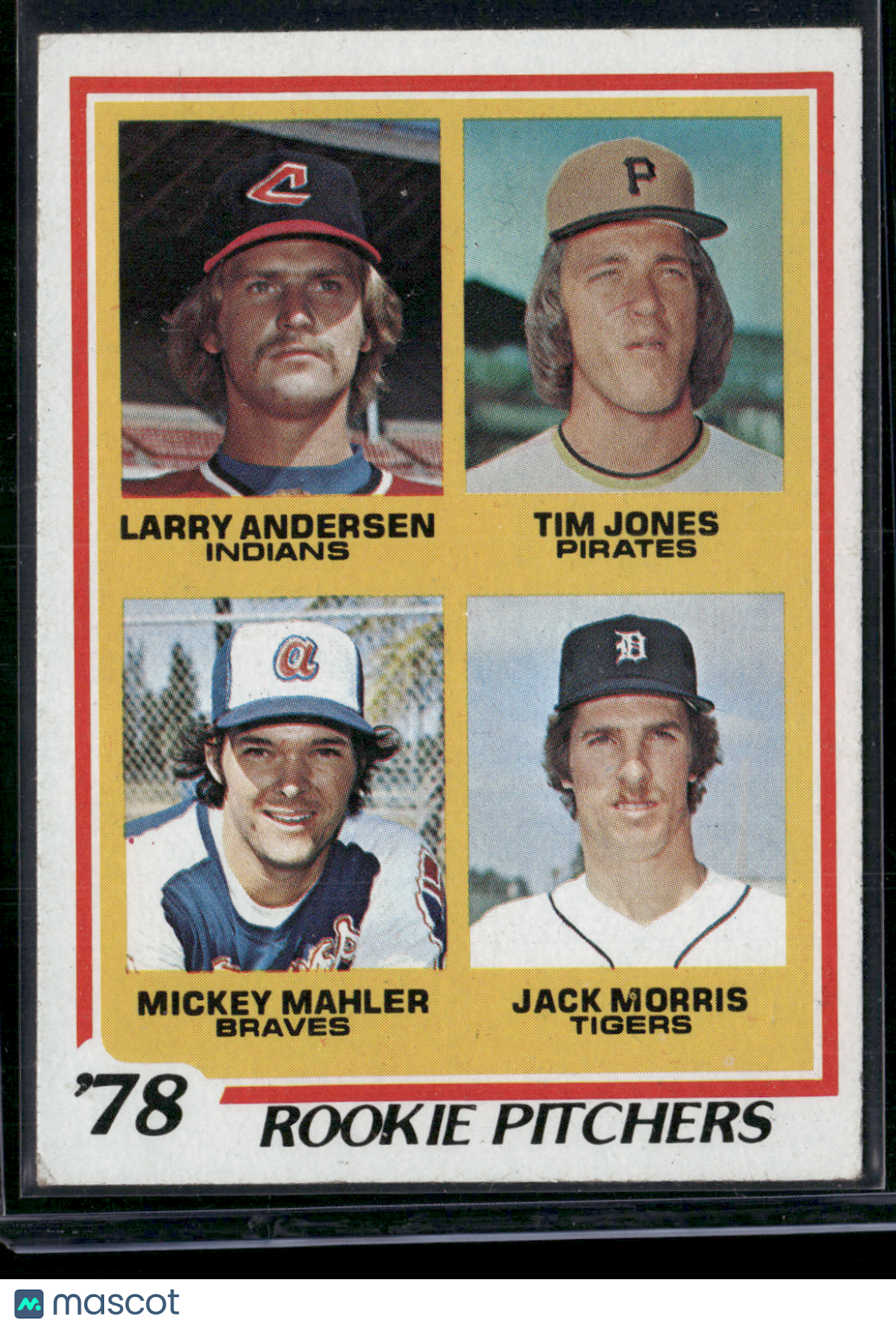 1978 Topps JACK MORRIS/LARRY ANDERSON/JONES/MAHLER #703 78 Rookie Pitchers (EX)