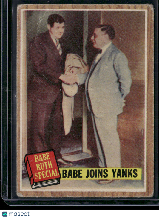 1962 Topps BABE RUTH #136 Babe Joins Yanks (Good)