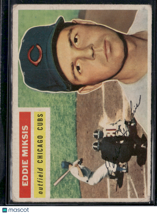 1956 Topps EDDIE MIKSIS #285 Paper Loss