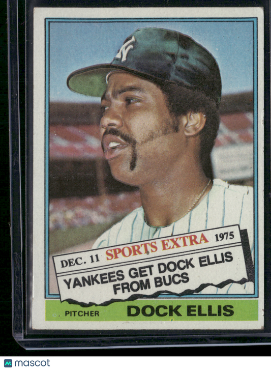 1976 Topps DOCK ELLIS #528T Traded Light Wrinkle (VG)