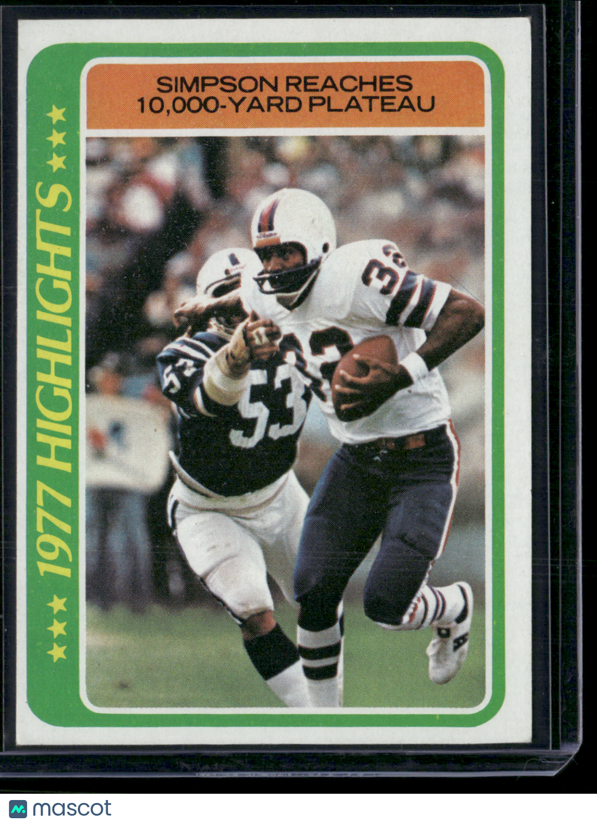 1978 Topps O.J. SIMPSON #4 77 Highlights (EX/MT)