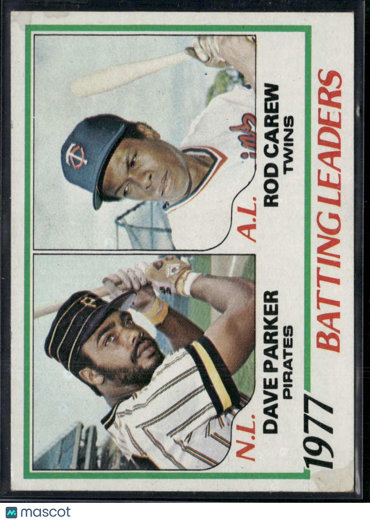 1978 Topps ROD CAREW/DAVE PARKER #201 Staining on Front (VG/EX)