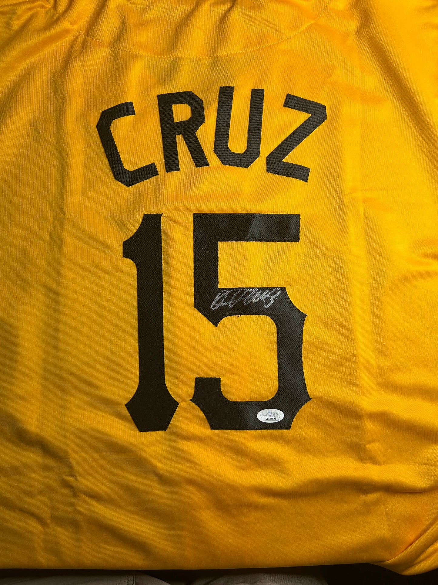 ONIEL CRUZ Autographed Pittsburgh Pirates Jersey -CUSTOM Jersey - JSA Certified