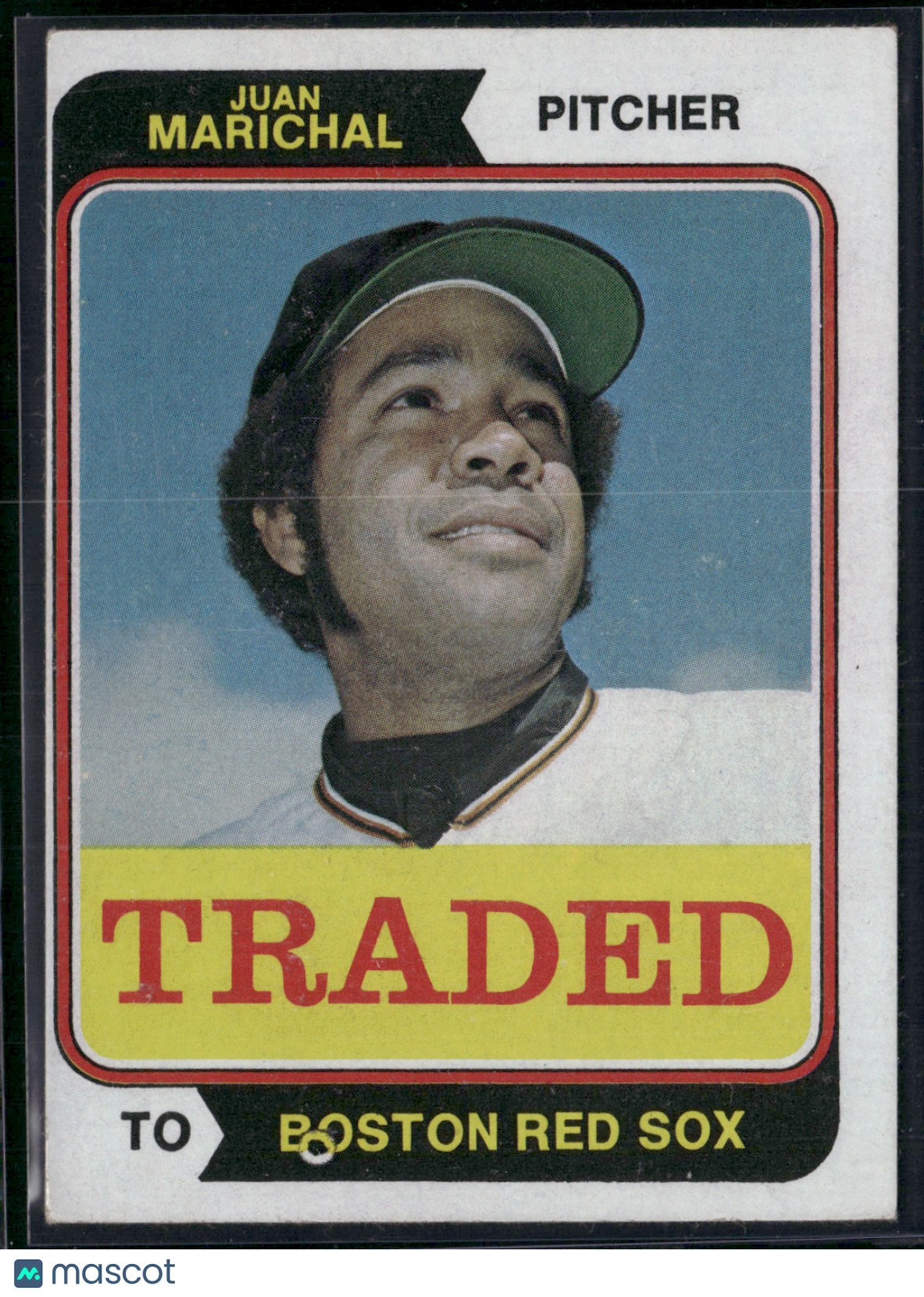 1974 Topps JUAN MARICHAL #330T Misprint "Booston" (EX)