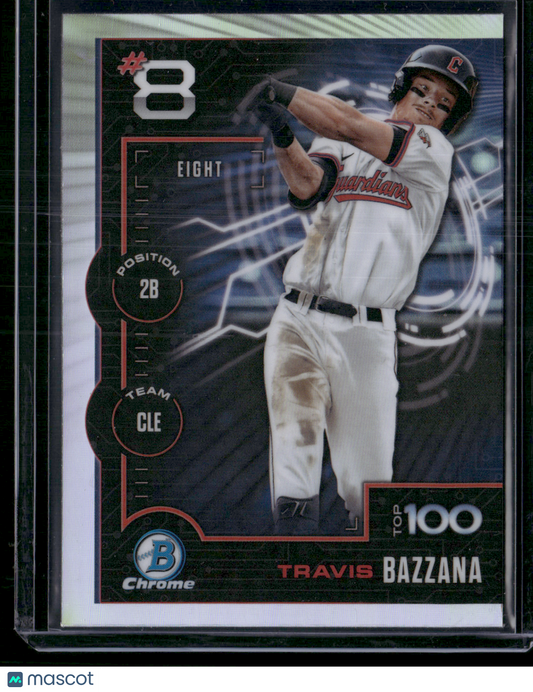 2025 Bowman TRAVIS BAZZANA #BTP-8 Top 100 Chrome