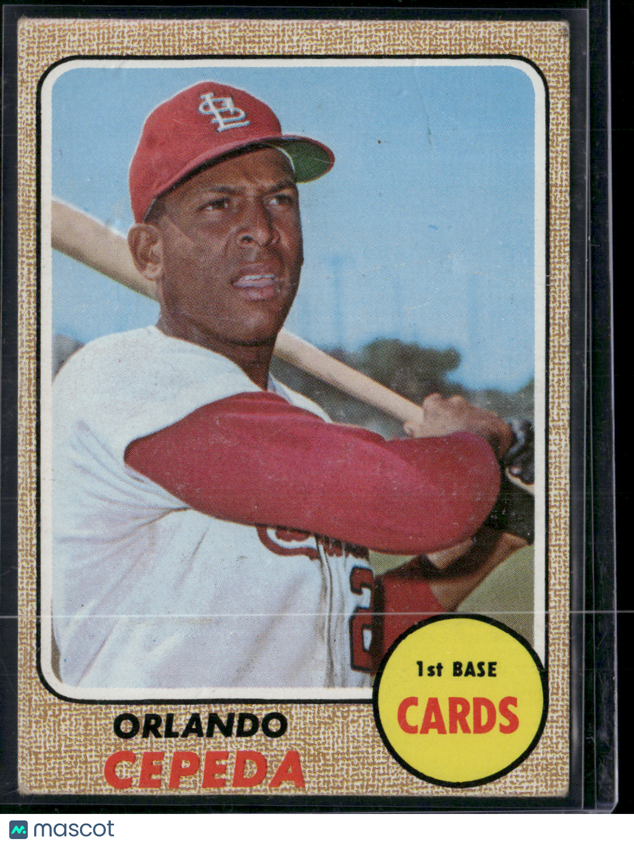 1968 Topps ORLANDO CEPEDA #200 Wrinkle Surface Dents Crease (Good)