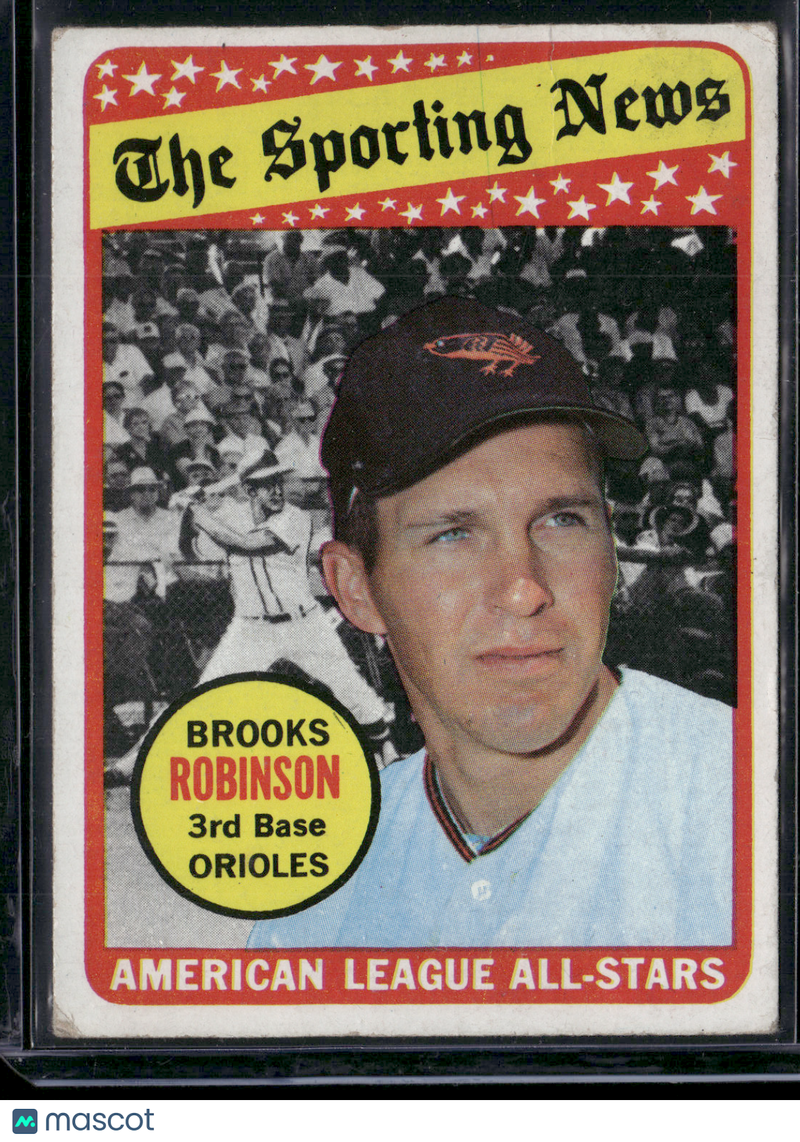 1969 Topps BROOKS ROBINSON #421 AL All Star Wrinkles