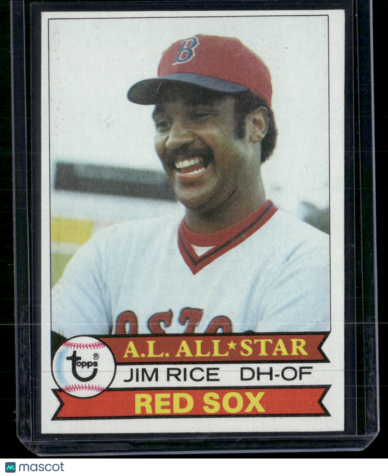 1979 Topps JIM RICE #400 Print Snow (EX)