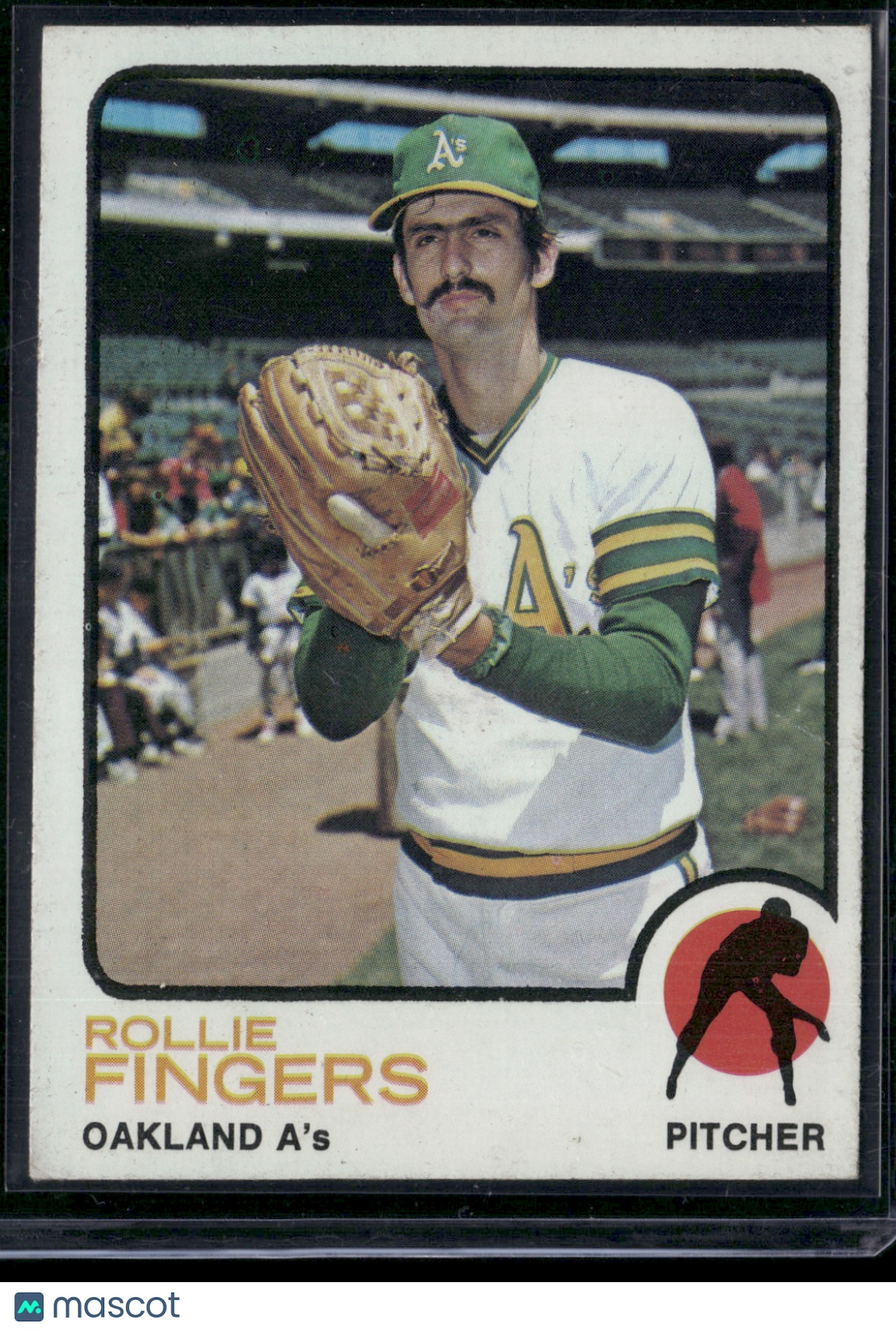 1973 Topps ROLLIE FINGERS #84 Light Stain on Back (VG)