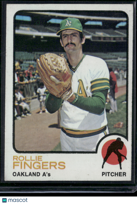 1973 Topps ROLLIE FINGERS #84 Light Stain on Back (VG)